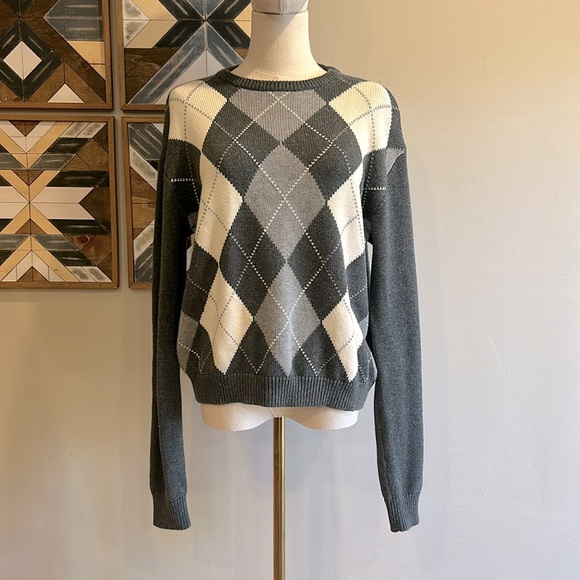 Brandy Melville Sweaters - Brandy Melville John Galt Bernadette Argyle Pullover Sweater One Size